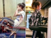 Làng sao - Lâm Tâm Như nỗ lực tập luyện giữ gìn vóc dáng