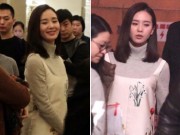 Làng sao - Lưu Thi Thi lộ diện sau buổi chụp ảnh cưới