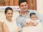Làng sao - Con gái Marian Rivera đáng yêu trong lễ rửa tội