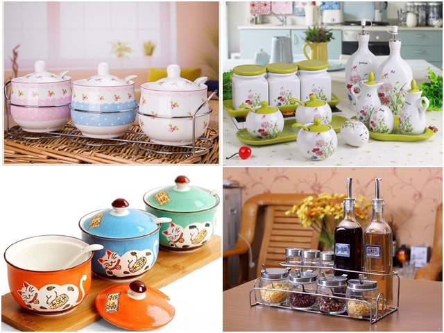 Những bộ đựng gia vị giá rẻ 'nhìn là muốn mua'