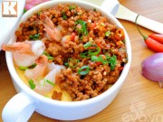 Bếp Eva - Trứng hấp thịt cay vừa ngon lại rẻ