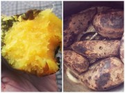 Bếp Eva - Xôn xao cách nướng khoai cực ngon bằng thìa inox