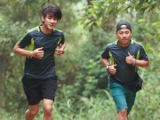 Làng sao - Trai đẹp Việt kiều hừng hực tập luyện bên Tiến Đạt