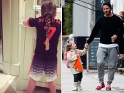 Làng sao - Beckham thích thú khoe hình Harper mặc áo số 7