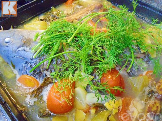 Cá chép om dưa hấp dẫn cơm cuối tuần