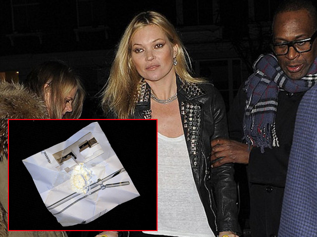 Xe cũ của siêu mẫu Kate Moss có chất bột trắng
