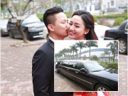 Làng sao - Chồng Á hậu Trà My đi xế sang đến hỏi vợ