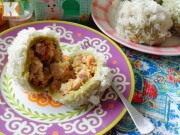 Bếp Eva - Xôi bọc thịt đỗ xanh ngon như xôi khúc