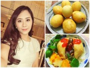 Bếp Eva - Bà mẹ xinh đẹp chia sẻ cách làm bánh rán mặn cực "hot"