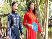 Làng sao - T-ara đẹp hút hồn khi diện áo dài truyền thống Việt Nam