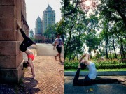 Làm đẹp - Phương Trinh Jolie tập yoga khắp Sài Gòn
