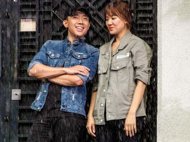 Hari Won nhắng nhít bên người yêu Trấn Thành