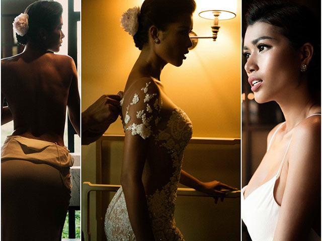 Soi váy cưới vô cùng sexy, gợi cảm của cô dâu Trang Lạ