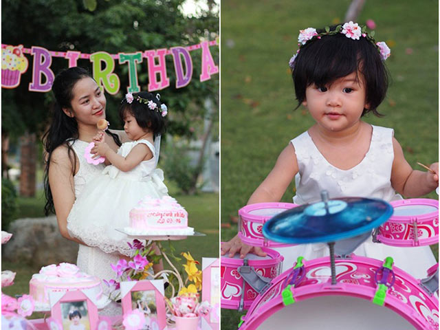Phan Thị Lý làm tiệc thôi nôi ngọt ngào cho con gái