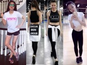 Thời trang - Hà Tăng, Hà Hồ, Kỳ Duyên sexy bỏng mắt ở phòng tập