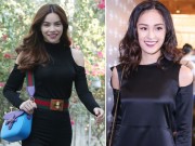 Thời trang - Cân sắc Hà Hồ, Hạ Vi khi vô tình cùng khoe vai