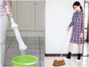 Nhà đẹp - Vệ sinh chổi lau nhà sạch khuẩn, thơm tho