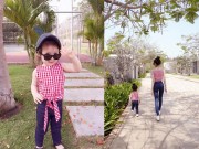 Làm mẹ - Cadie Mộc Trà vừa xinh vừa "ngầu" chạy bộ cùng mẹ