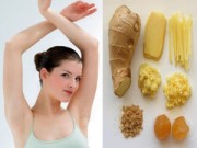 Làm đẹp - 5 cách đơn giản trị hôi nách vĩnh viễn bằng gừng
