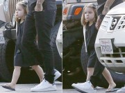 Làng sao - Harper Beckham bĩu môi nũng nịu bên bố Beck