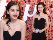 Làm đẹp - Angelababy quyến rũ với son đỏ và vai trần