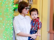 Làng sao - Dương Yến Ngọc khoe con trai "hotboy" trên phố