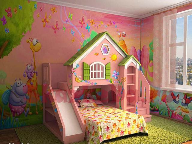 Cuối tuần ngó cách làm mới phòng cho con