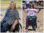 Làm đẹp - Ý chí giảm cân của bà mẹ trên chiếc xe lăn