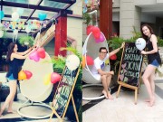 Làng sao - Trúc Diễm tự tay chuẩn bị tiệc sinh nhật cho chồng