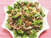 Bếp Eva - Gỏi rau má thịt bò cho bữa ăn ngày nóng