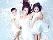 Làng sao - Lưu Đào khoe hai thiên thần xinh như mộng