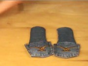 Thời trang - Cách chế dép lê từ quần jeans không khó