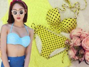 Thời trang - Áo tắm giá mềm vẫn hấp dẫn không kém hàng xịn