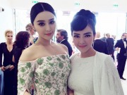 Làng sao - Lý Nhã Kỳ hội ngộ Phạm Băng Băng trên thảm đỏ Cannes
