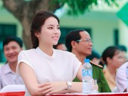 Làng sao - HH Kỳ Duyên khoe vẻ thanh tú khi tham gia từ thiện