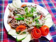 Bếp Eva - Đơn giản với thịt bê xào cần tỏi