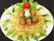 Bếp Eva - Giò sống bọc trứng cút chiên