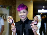 Làng sao - Thanh Duy Idol khoe tóc màu tím "chói lóa"