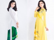 Thời trang - Hoa hậu Triệu Thị Hà nền nã với áo dài truyền thống