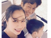 Làng sao - Ốc Thanh Vân cùng 3 con đi hóng gió biển