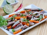 Bếp Eva - Nộm lưỡi heo ngày nóng, ăn vào thấy mê