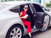 Làng sao - HH Thu Hoài đi xế hộp bạc tỷ làm giám khảo