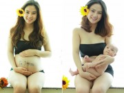 Bà bầu - 12 bức ảnh trước & sau sinh đẹp "không cưỡng nổi"