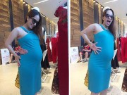 Làm đẹp - Khánh Thi bầu hơn 8 tháng vẫn 'chạm tay tới rốn'