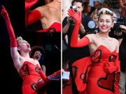 Làm đẹp - Miley Cyrus tự tin khoe lông nách rậm rạp trên thảm đỏ
