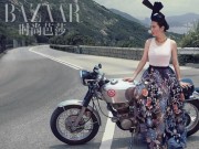 Làng sao - Triệu Vy thướt tha... cưỡi xế khủng