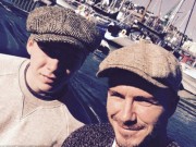 Làng sao - Brooklyn cùng bố Beck đi đánh cá trên biển