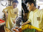 Làng sao - Khắc Việt bất ngờ làm nhân viên bán "bún đậu mắm tôm"