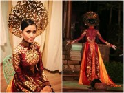 Thời trang - Á hậu Trương Thị May "mặc lại" áo dài từng thi Miss Universe 2013