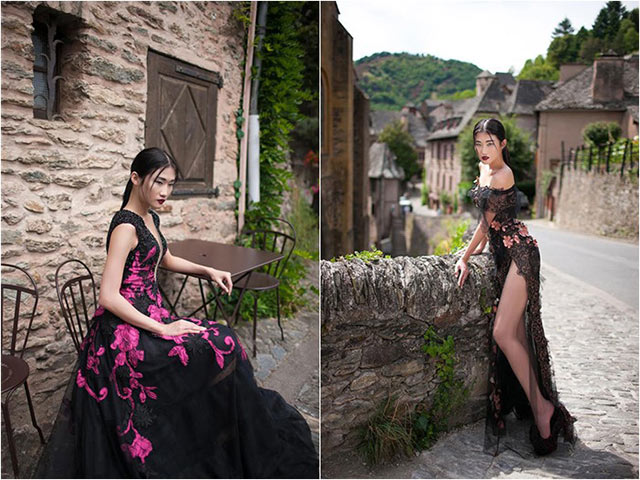 Kha Mỹ Vân như nàng công chúa bước ra từ lâu đài Pháp